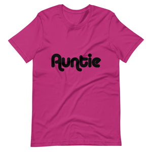 Auntie Short-Sleeve Unisex T-Shirt (Black Lettering)