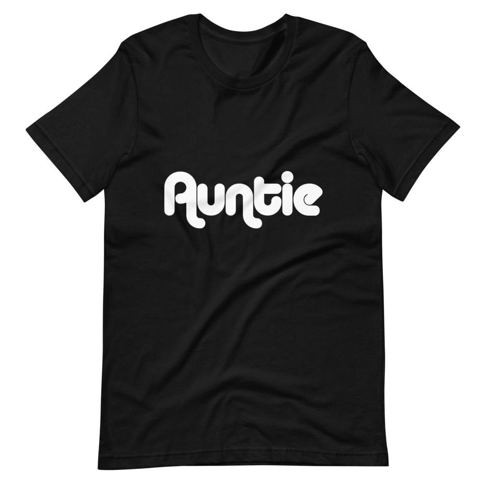 Auntie Short-Sleeve Unisex T-Shirt (White Lettering)