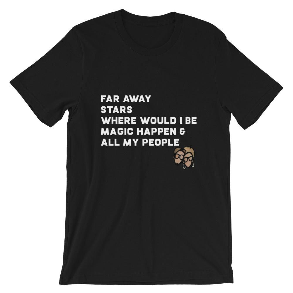 Far Away Short-Sleeve Unisex T-Shirt (Black)