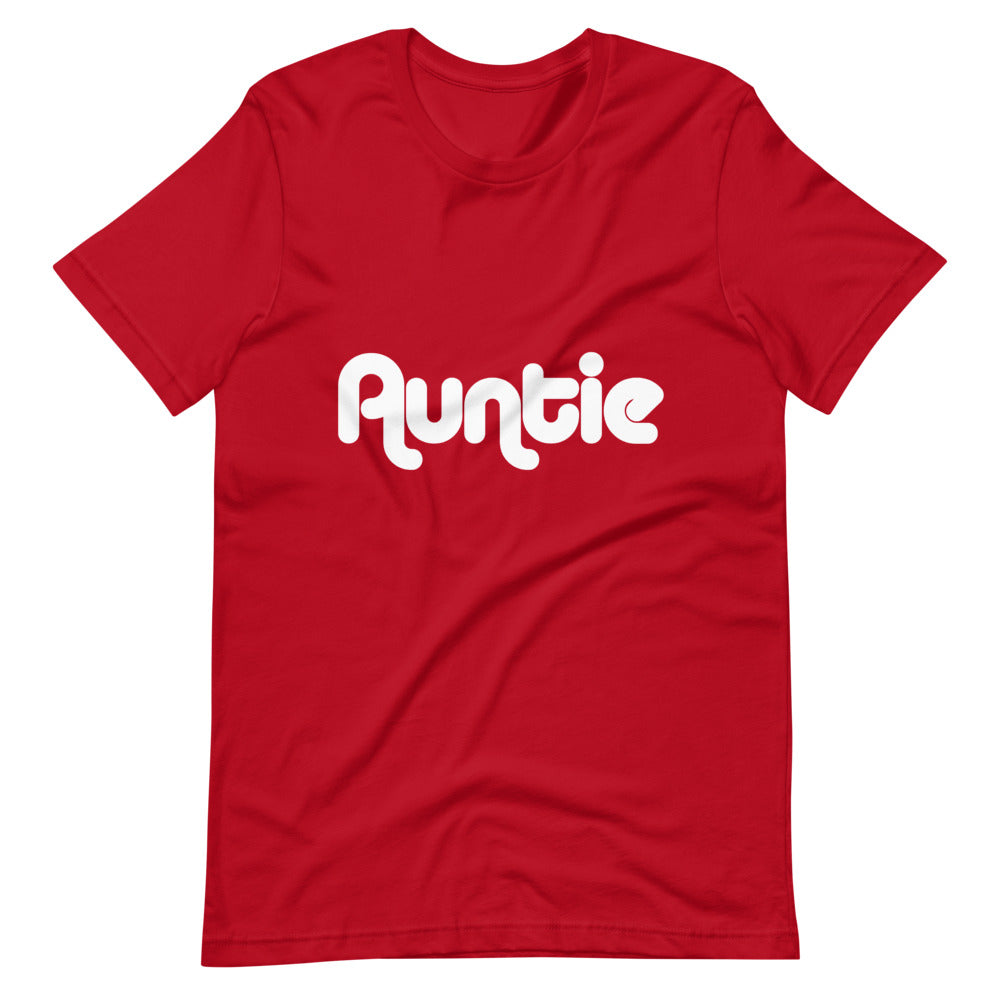 Auntie Short-Sleeve Unisex T-Shirt (White Lettering)