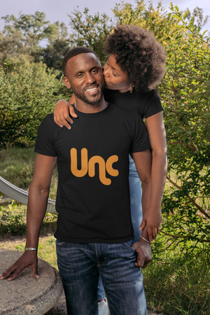 Unc Short-Sleeve Unisex T-Shirt (Orange Lettering)